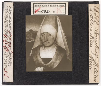 Vorschaubild Hans Memling: Bildnis einer alten Frau. Paris (Stoedtner-Nr. 26318) 